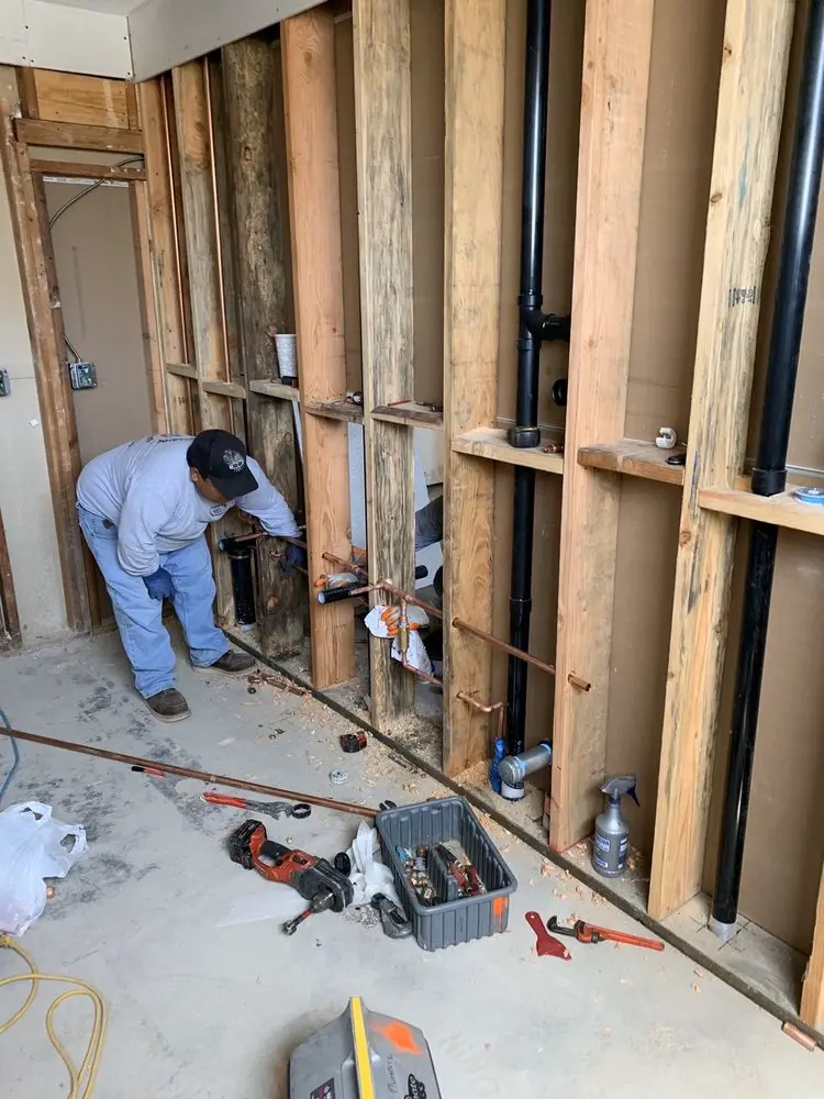 Commercial rough-in plumbing for Gas Line Repair in Hilton